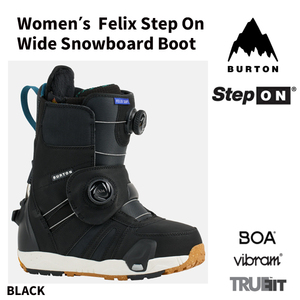 ☆最終値下☆ 20％OFF☆23-24【 BURTON 】バートン WOMEN’S FELIX STEP ON　WIDE　SNOWBOARD BOOTS　フェリックス　ステップオン正規品 