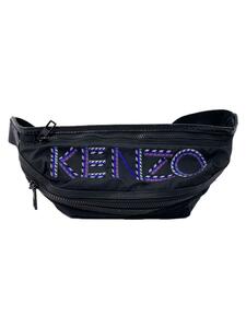 KENZO◆ウエストバッグ/ナイロン/BLK/su0169