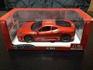 送料込み 美品 1/18 hot wheels ホットウィール Ferrari SCUDERIA フェラーリ スクーデリア レッド 赤？朱色？系ダイキャストミニカー