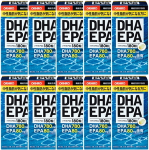 オリヒロ■DHA EPA 180粒×10個セット■中性脂肪が気になる方に