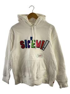 Supreme◆21FW/WTAPS Sicem Hooded Sweatshirt/パーカー/S/コットン/ホワイト