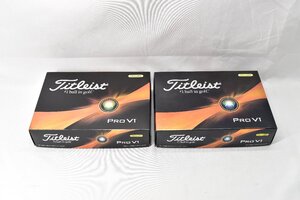 △847△ 送料無料 タイトリスト ゴルフボール PRO V1 イエロー 2ダース (24球)