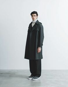 【美シルエット】THE RERACS リラクス 15-16aw トレンチコート 46 カーキ