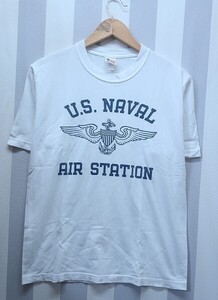 2-9177A/BUZZRICKSON’S U.S.NAVAL AIR STATION 半袖Tシャツ バズリクソンズ 送料200円 