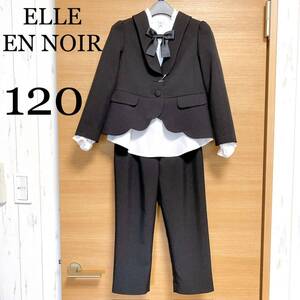 フォーマル/ボレロ/ジャケット/女の子/パンツ/ズボン /120cm/サスペンダー/黒/3点セット/新品/ELLE EN NOIR/エルアンノワール/パンツスーツ