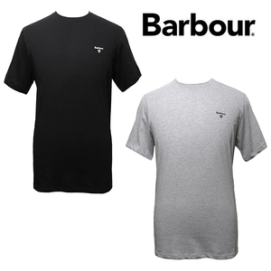 バブアー Barbour Tシャツ メンズ 半袖 カットソー ティーシャツ 2枚セット ブラック/グレー サイズXL MNW0052MI33 新品