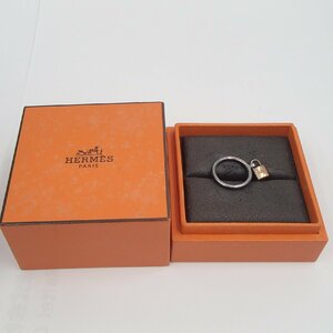 ◎エルメス HERMES リング/silver925 K18 約2.9g / ゴールド アクセサリー 指輪 南京錠◎SH