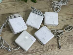 【動作OK♪】Apple 純正 60W MagSafe Power Adapter A1344 ACアダプター ×5個 動作品