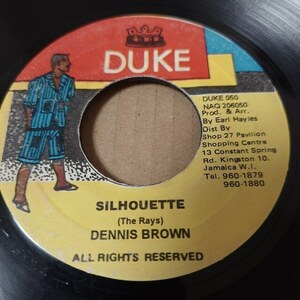 ★Baby I Love Youオケ★ Dennis Brown - Silhouette / // Duke 7inch / Dancehall Classic / Alton Ellis / AA2258