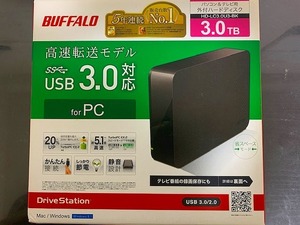 【新品未開封品】BUFFALO ターボPC EX2 USB3.0用 外付けHDD 3TB ブラック HD-LC3.0U3-BK