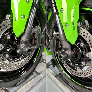 KAWASAKI Z650 Z650RS Z750 Z750S Z800 Z900 Z900RS Z1000/R/SX ZX-6R Ninja650 Ninja1000 Versys 650 フロントアクスルスライダー