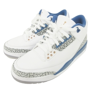 ナイキ NIKE Air Jordan 3 Retro True Blue and Copper スニーカー CT-8532148 US9.5 27.5cm ブルー ホワイト ■U90 メンズ