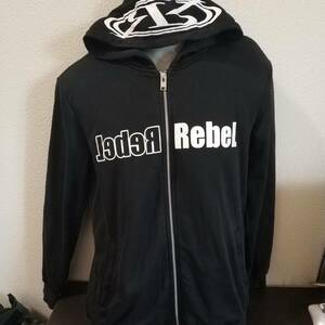 送料600円 Top Rebel レベル パーカー 黒 サイズ48