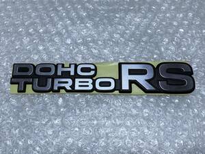 新品☆ 当時物 日産 純正 DOHC ターボ RS エンブレム スカイライン R30 DR30 HR30 RS 鉄仮面 西部警察 旧車 ポールニューマン レストア