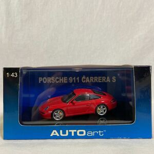 AUTOart 1/43 PORSCHE 911 (997) CARRERA S Red オートアート ポルシェ 997型 カレラ レッド ミニカー モデルカー