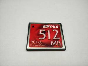 512MB　メガバイト　BUFFALO　CFカード　フォーマット済み　メモリーカード　コンパクトフラッシュカード