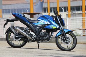 【送料無料】Valiente ジクサー150 バイクマフラー 2BK-ED13N デュラ チタンソリッド マフラー カスタム パーツ スズキ v-201-du6