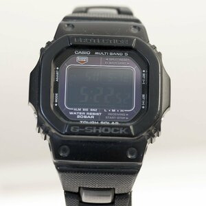 カシオG-ショック　ソーラー電波デジタル腕時計　GW-M5600BC　メタル/樹脂バンド　中古動作品/傷多め