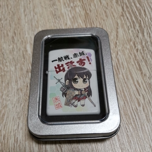 艦隊これくしょん 赤城　オイルライター 艦これ　ZIPPO風　缶ケース付き