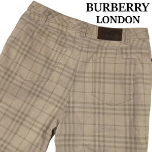 BURBERRY LONDON FQB75-033 サイズ13BR (約78cm) バーバリー ノバチェック ユニセックス 三陽商会 コットン パンツ