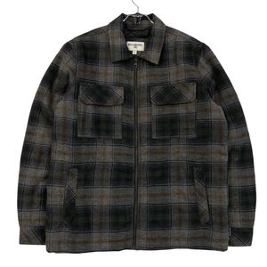 BILLABONG(ビラボン)シャツジャケット 中綿入り チェック柄 メンズM グレー系/他