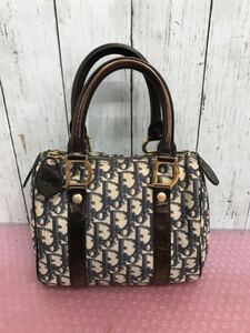 クリスチャンディオール Christian Dior ミニボストンバッグ ハンドバッグ サイズ約13×15×20cm キズ汚れあり　中古現状品(60s)