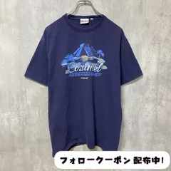 古着 used　COZUMEL　半袖プリントTシャツ　ネイビー　紺　レトロ　デザイン　個性的　クルーネック　春夏服