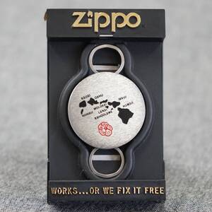 送料無料 未使用品 ZIPPO ハワイ キーホルダー キーリング ハワイ購入品 長期保管品 プラケース付き ビンテージ レトロ