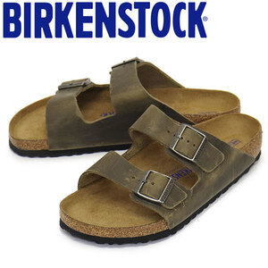 BIRKENSTOCK (ビルケンシュトック) 1019313 ARIZONA SFB アリゾナ ソフトフッドベッド オイルドレザーサンダル FADED KHAKI レギュラー幅 B