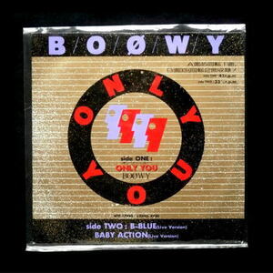 即決◆BOOWY◆１９８７年 5thシングル「ONLY YOU」7インチレコード◆ボウイ/氷室京介・布袋寅泰・松井恒松・高橋まこと/B・BLUE/BABYACTION