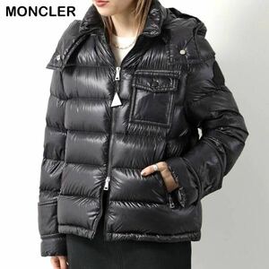 着用１回　☆極美品☆ MONCLER モンクレール　TURQUIN 黒ワッペン　超軽量　ダウンジャケット　レディース　ブラック