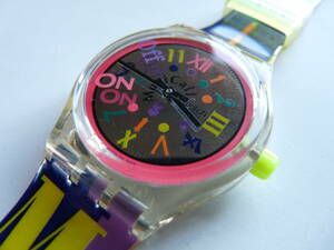 未使用 電池交換済 スウォッチ Swatch ミュージコール MUSICALL 1994年モデル Boogie Mood 品番SLK104