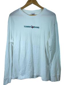 TOMMY JEANS◆長袖Tシャツ/M/コットン/WHT//