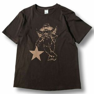 《オススメ◎》NUMBER (N)INE ナンバーナイン★日本製*フロントデザイン*Tシャツ*カットソー*ブラウン*サイズ4(MS2978)◆S60