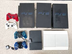 J355　PlayStation　本体　コントローラー　まとめ売り　/　PS3　プレステ3　PS2　/　CECH-4000B　SCPH-77000　SCPH-37000　SCPH-15000　他