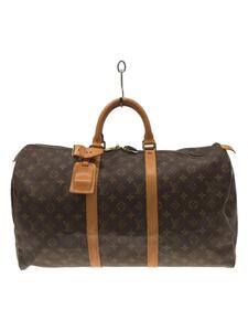 LOUIS VUITTON◆キーポル50_モノグラム_BRW/PVC/BRW