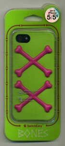 スマホケース カバー iPhoneSE(第一世代) 5 5s SwitchEasy グリーン 緑 骨 イヤホンジャックプロテクタ 保護フィルム フロント バック 布