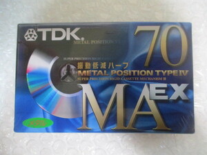 ⇔ 50　カセットテープ　TDK MA EX 70 METAL POSITION TYPE Ⅳ メタルポジション MAEX-70 未使用 未開封品