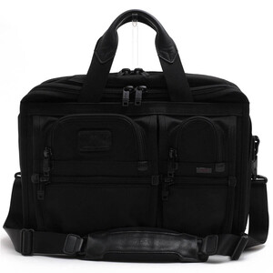 TUMI トゥミ ビジネスバッグ 26145DH Alpha FXT T-Pass Expandable Laptop Brief FXTバリスティックナイロン ナパレザー 2WAY ショルダー