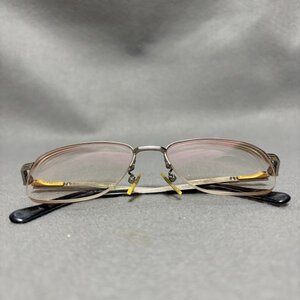 【BURBERRY】眼鏡 バーバリー シルバーフレーム 度入り ブランド刻印 メガネ Ti‐P 53□17-142/8021 I.P ヴィンテージ アイウェア■山225三