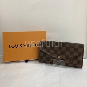 【LOUIS VUITTON】ルイ・ヴィトン　長財布　ポルトフォイユ・サラ　ダミエ　SY02-HZ4★