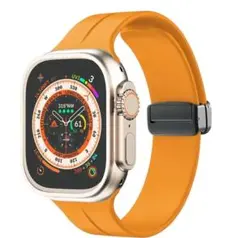 黄色　Apple Watch 42 44 45 49mm バンド　ベルト　防水