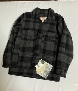 極美品 フィルソン マッキーノクルーザー ジャケット 米国製 36 グレー ブラック 廃色 FILSON MADE IN USA ウール ジャケット FSJ1110