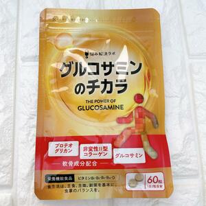 グルコサミンサプリ　膝 関節 グルコサミンのチカラ プロテオグリカン 60粒　30日分