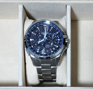 ☆腕時計 カシオ オシアナス CASIO OCEANUS☆OCW-G1000-1AJF GPSハイブリッドソーラー電波時計 チタン メンズ 稼働品 箱付き