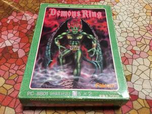 ファルコム　魔王の指輪　Demons Ring　傑作国産アドベンチャー　PC-8801版（5インチFD2枚　パッケージ、説明書欠品。起動確認済）送料込み