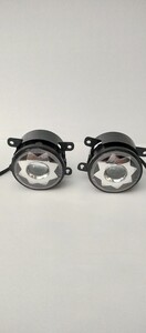 ホンダ ニッサン スズキ ダイハツ スバル汎用 LED フォグランプ 一体型 2色 切替式 純正交換タイプ