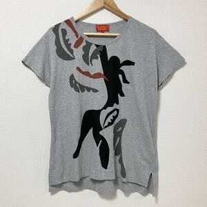 初期 vivienne westwood RED LABEL イタリア製 Tシャツ グレー Mサイズ ヴィヴィアンウエストウッド 半袖 カットソー Tee archive 4080186