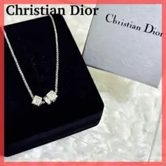 美品 Christian Dior ネックレス ラインストーン CD ロゴ