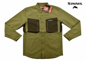 送料無料1★Simms★シムス Tongass 長袖シャツ size:S タン